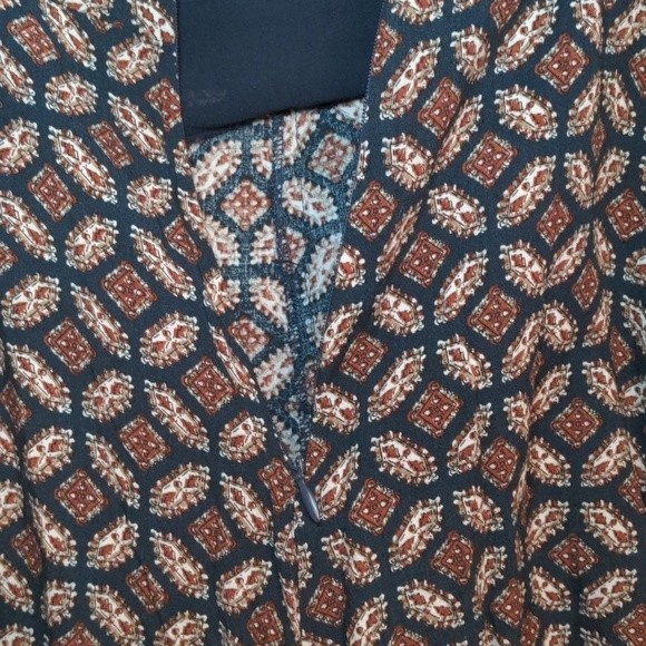 WYLDR Revolve Brand Geometric Long Sleeve‎ V Neck Romper Playsuit Extra Small - Picture 7 of 15